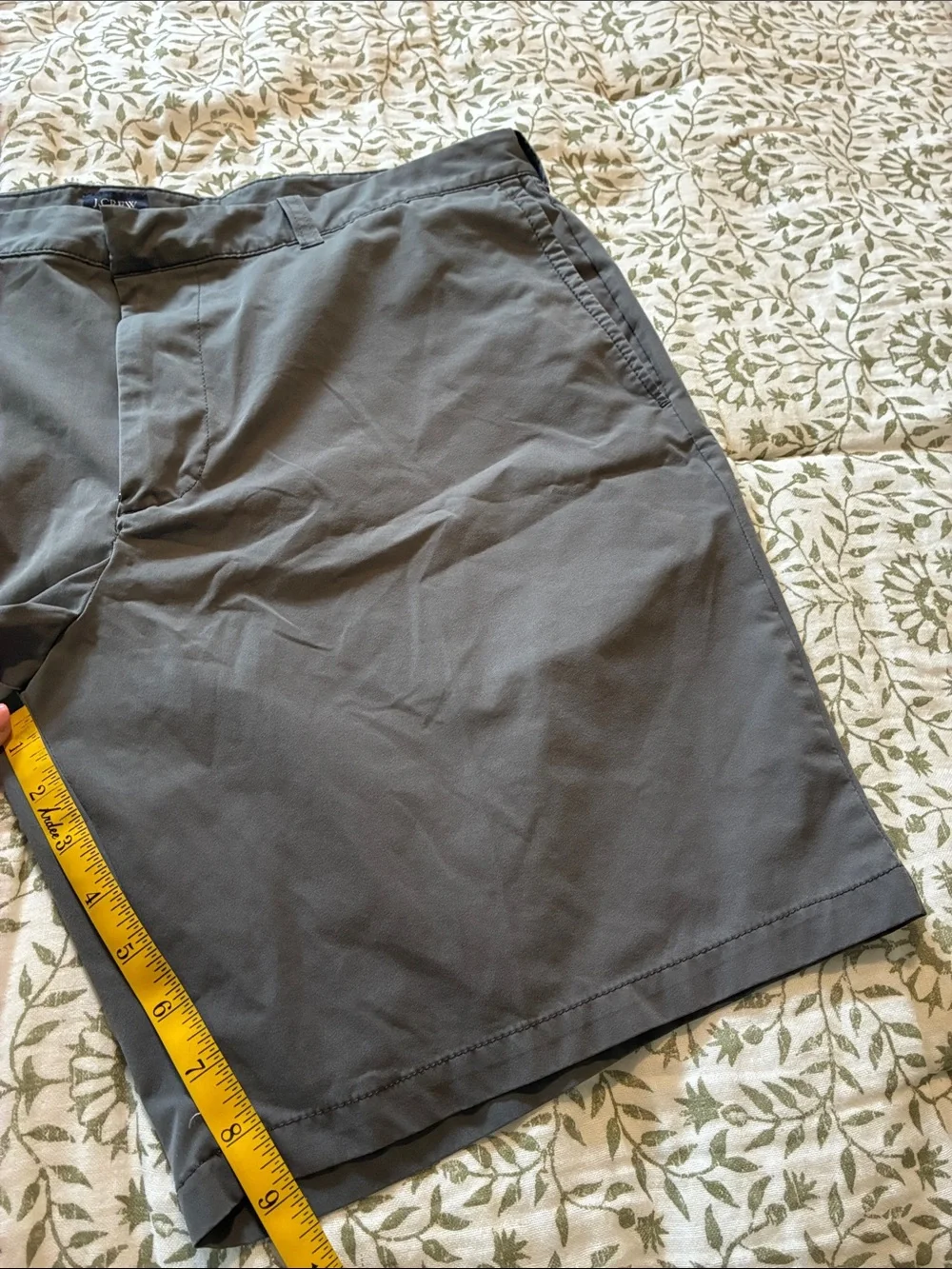 J. Crew Men's Flat-Front Shorts in Gray